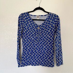 Anne Klein Blue Blouse